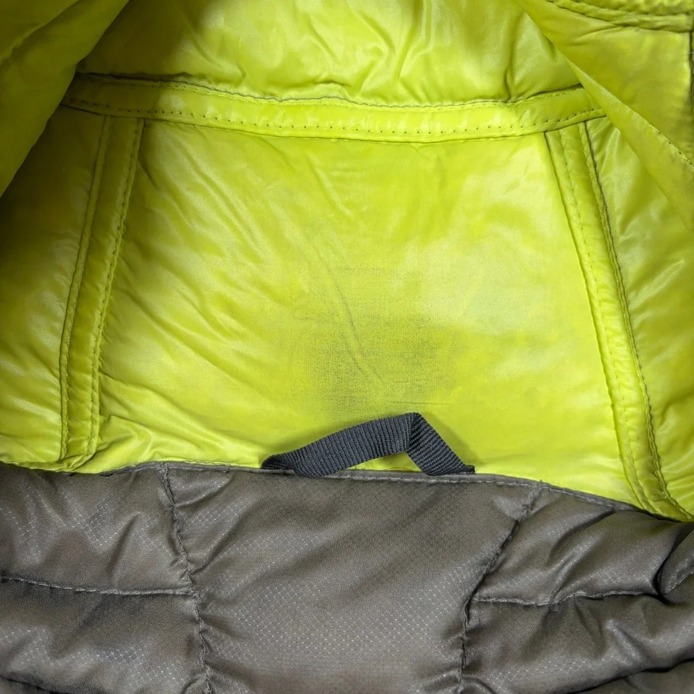 Eddie Bauer First Ascent Puffer Jacket Mens Medium Brown EB800 Fill Down Cordura
